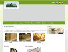 Tablet Screenshot of paranaforest.com.br